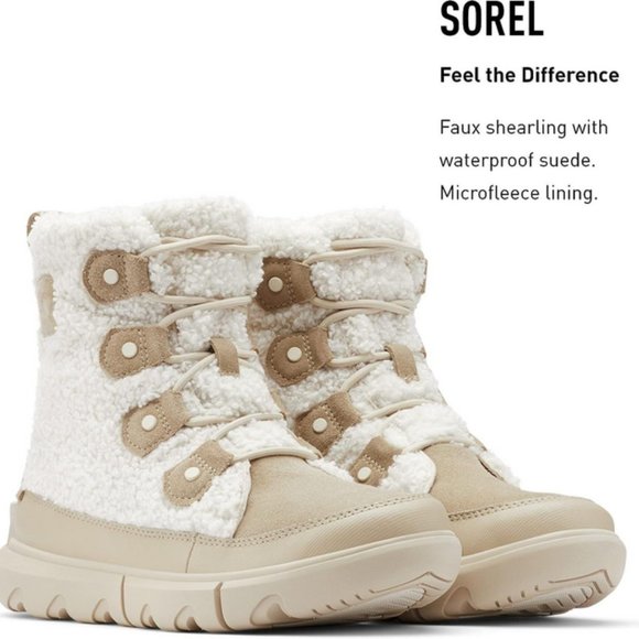 NEW Sorel Explorer II Joan Cozy Women Size 7.5 Ancient fossil/sea salt - Picture 3 of 10